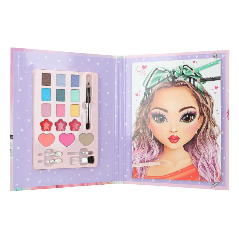 Depesche 12082 TOPModel Make Up Studio-Dossier créatif pour réaliser de  Beaux Looks, Compris Un Bloc de coloriage, Une Palette de Maquillage et 4  pinceaux : : Jeux et Jouets