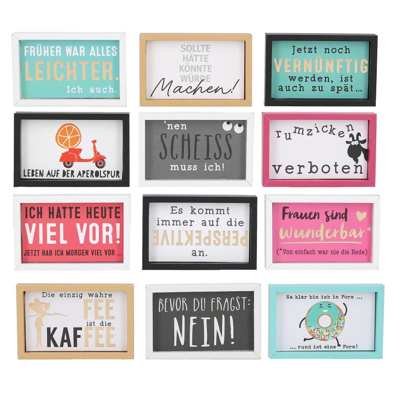 Magnete Mini Rahmen, Humor