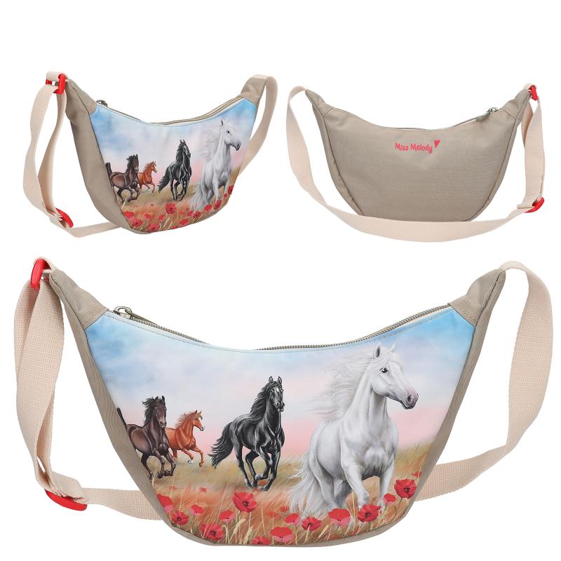 Miss Melody Small Halfmoon Shoulderbag POPPY SAND