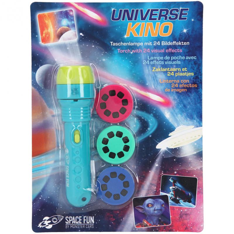 Monster Cars Taschenlampe mit Bildeffekten SPACE FUN