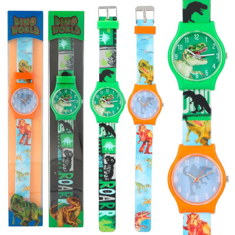 Dino World Montre avec bracelet silicone