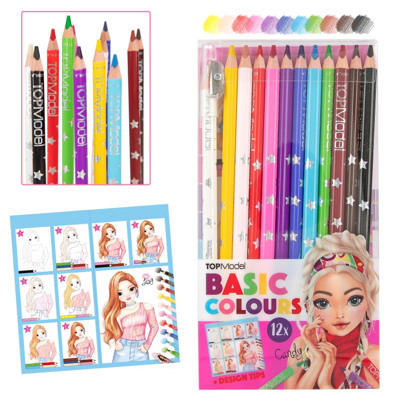 TOPModel Basic Colouring Pencil Set 12 Colours