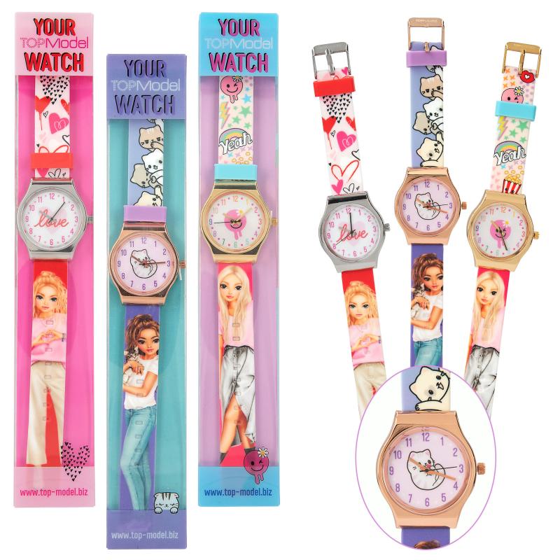 TOPModel Silikon Wrist Watch With Metal Case