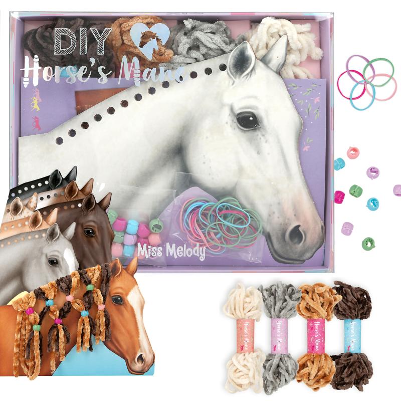 Miss Melody: colouring books sets and horse for lovers creative