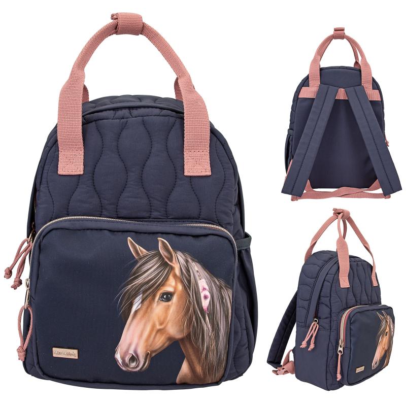 Miss Melody Backpack With Quilting NIGHT HORSES
