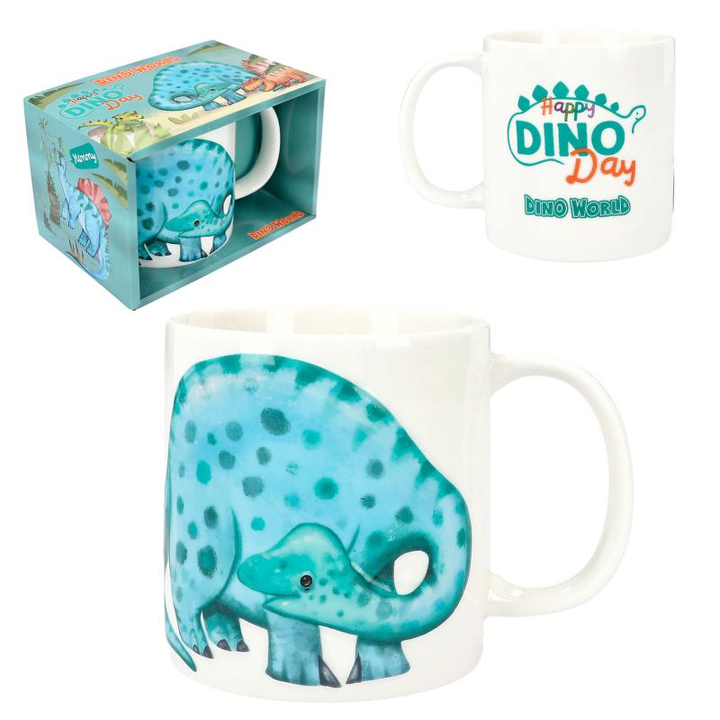 Dino World Mug Embossed Dino HAPPY DINO DAY