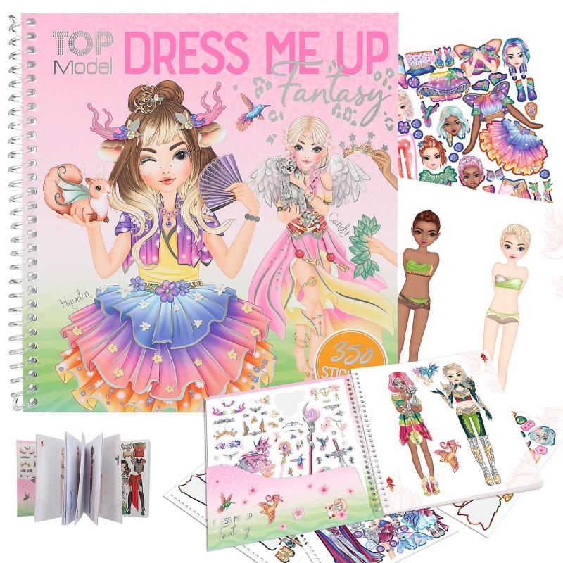 Depesche books Top Model coloring book Dress me up coloring book with 200  Stickers antistress Tutorials drawing mimimishki