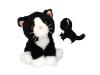 TOPModel gato de peluche blanco y negro Mochi 16 cm