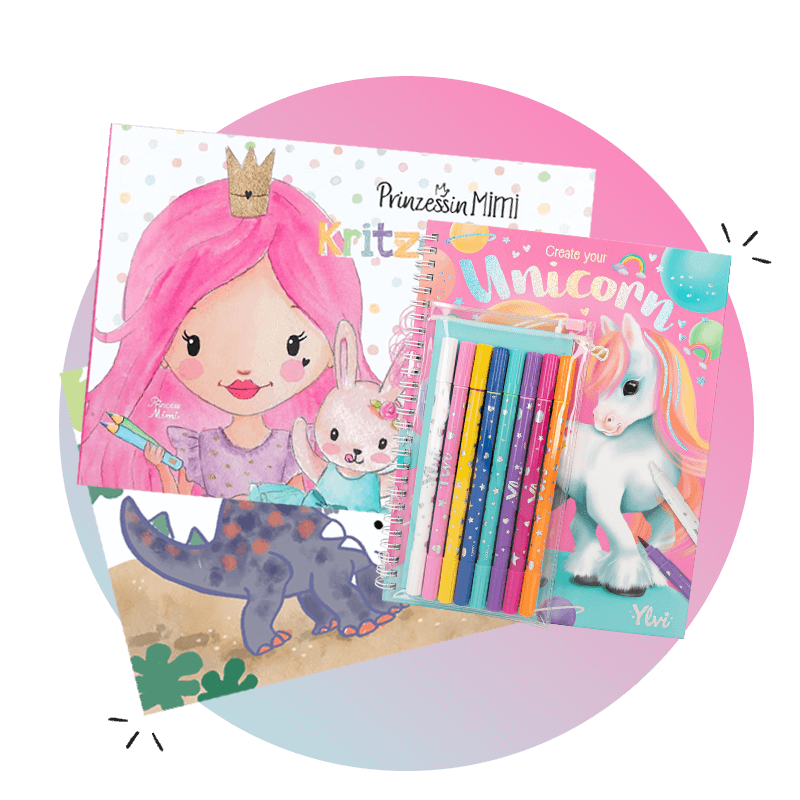 Fantasy-Malbücher für 3 bis 6 Jährige