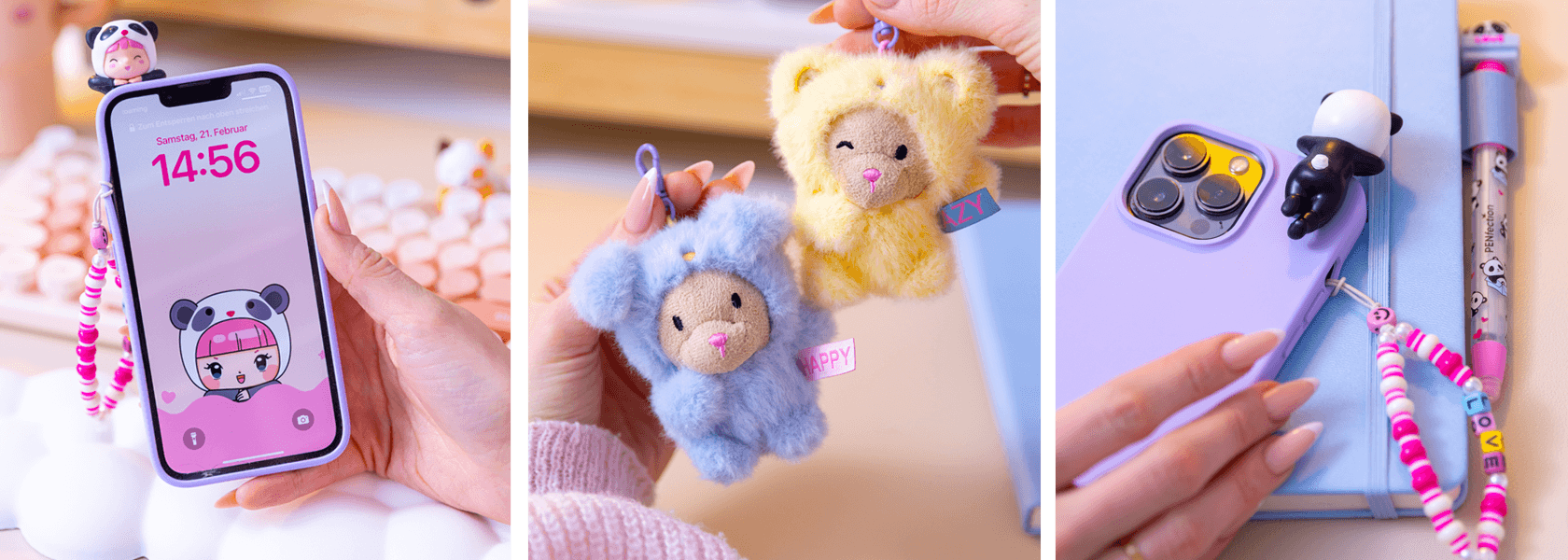 Neue Kollektion: Lolli Riot Sammelfiguren am iPhone, Notizbuch oder anderen glatten Oberflächen
