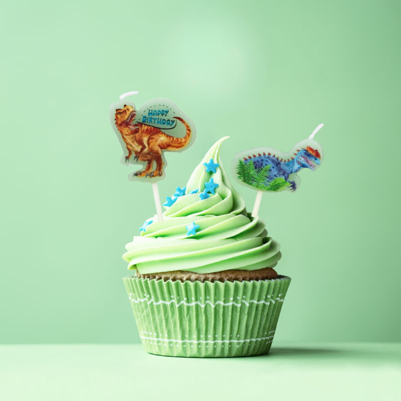 Dino World Happy Birthday-Cupcake