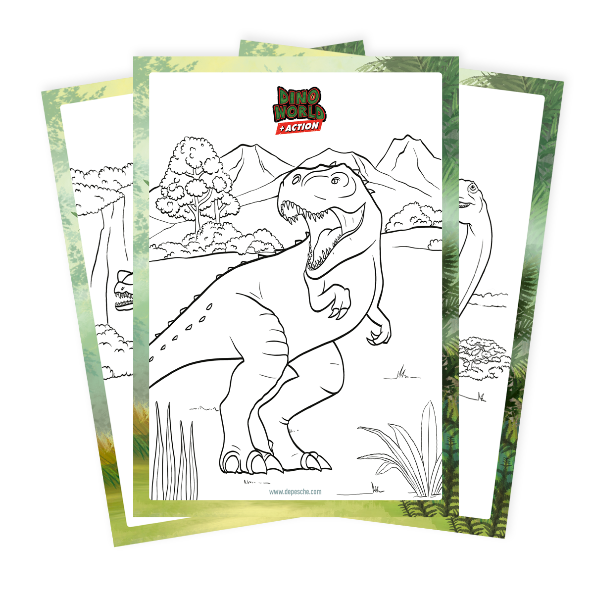 Dino World Ausmalbilder zum Download