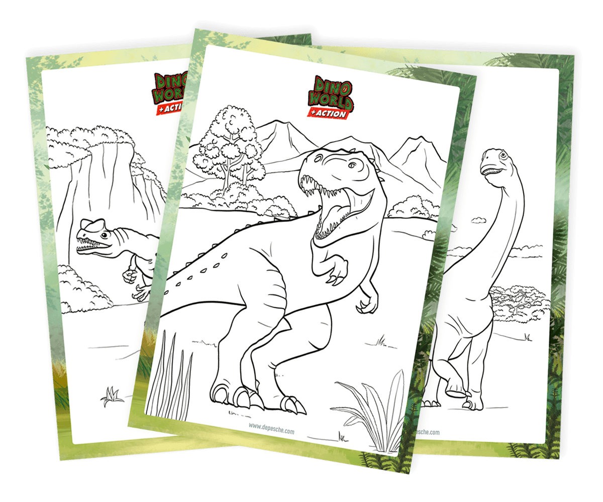 Dino World Ausmalbilder zum Download