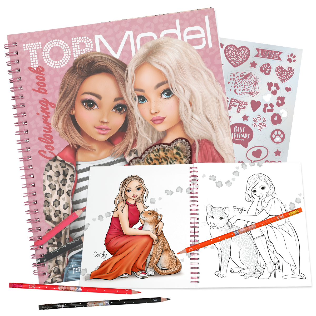 TOPModel Malbuch im Leo-Design