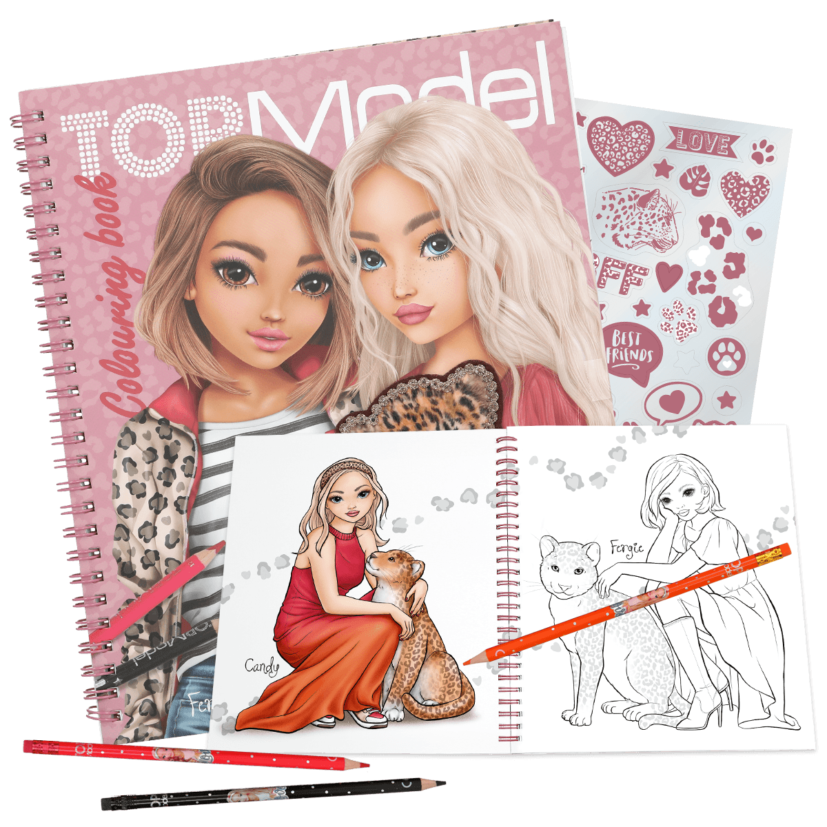 TOPModel Malbuch im Leo-Design