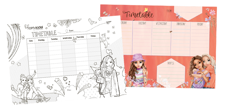 TOPModel timetables for download
