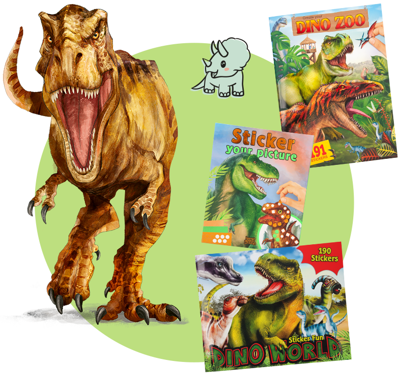 Dino World T-Rex mit Sticker-Fun & Create your Dino Zoo