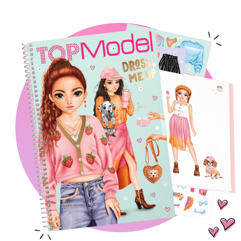 TOPModel Dress me up Stickerbuch mit Figurinen und Outfit-Sticker