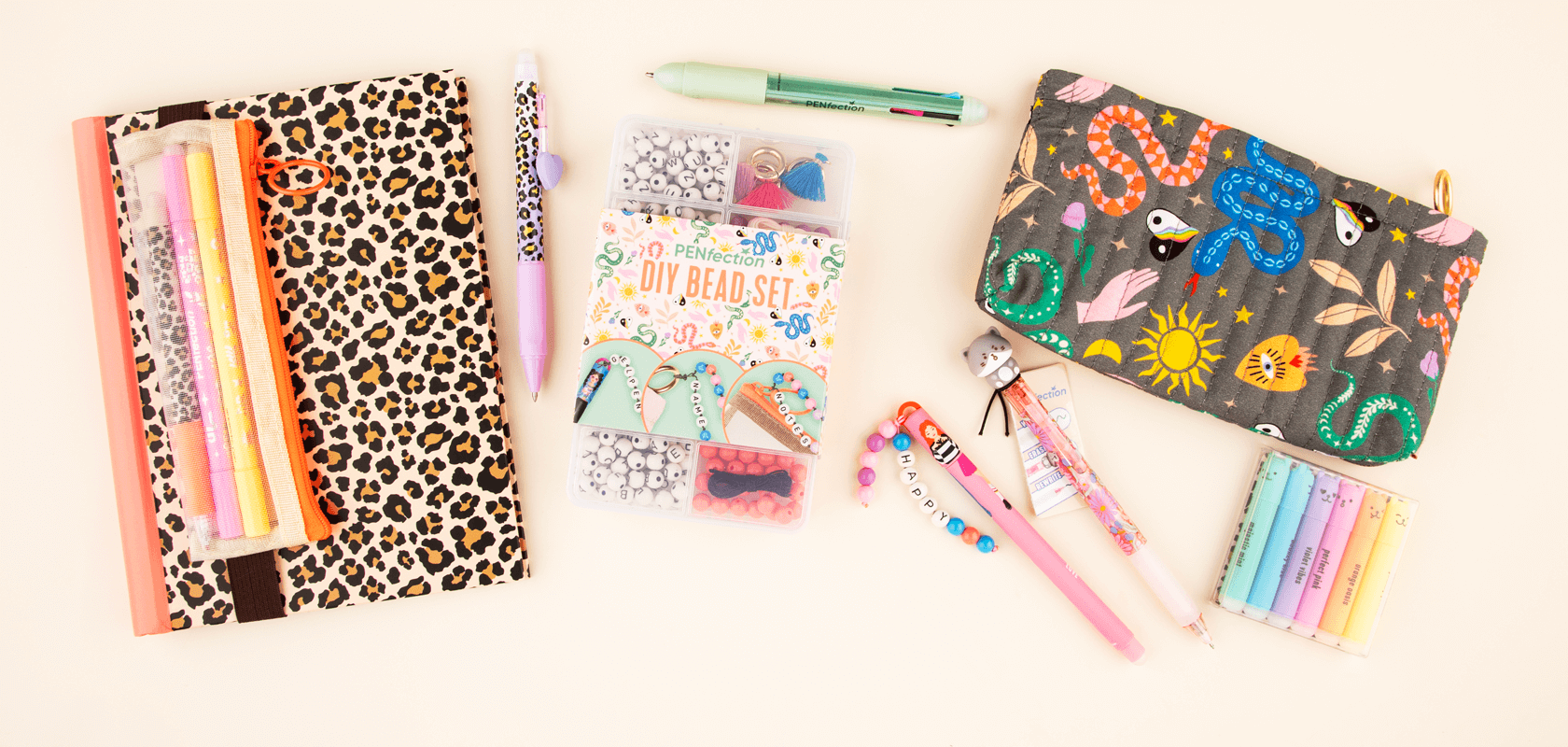 PENfection Notizbuch, radierbare Stite & Marker, Perlenset & Tasche