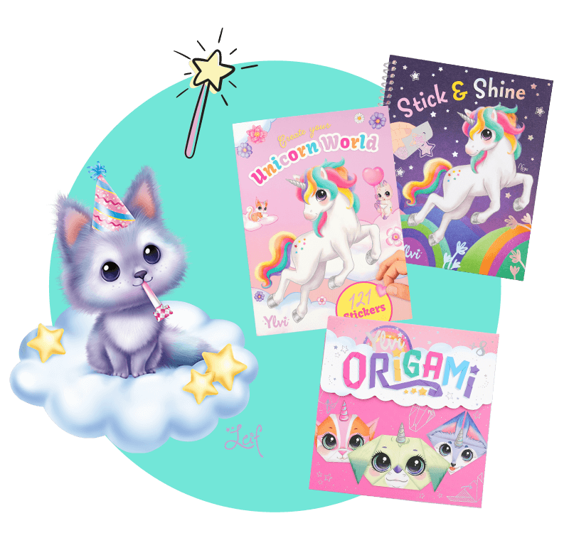 Ylvi Collage Magic Scratch, My Diary & Nayas Colouring Book