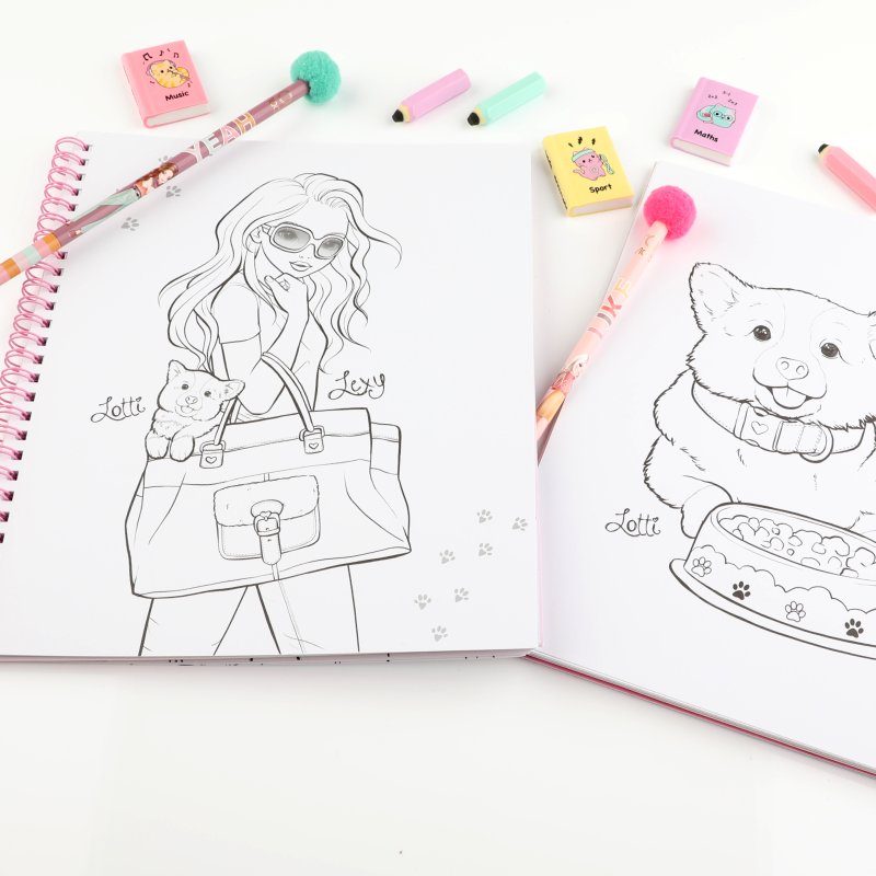 TOPModel: colouring books, stickers & small beauties